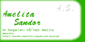 amelita sandor business card